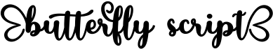 preview image of the Butterfly Script font