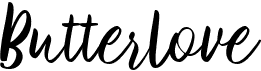 preview image of the Butterlove font