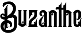 preview image of the Buzanthe font