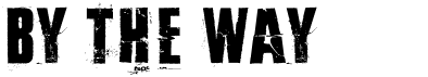preview image of the By the way font