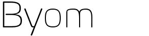 preview image of the Byom font