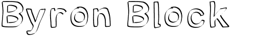 preview image of the Byron Block font