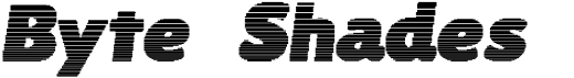 preview image of the Byte Shades font