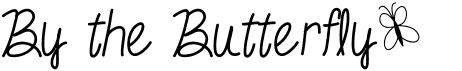 preview image of the By the Butterfly font