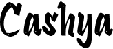 preview image of the c Cashya font