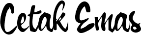 preview image of the c Cetak Emas font