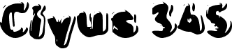 preview image of the c Ciyus 345 font