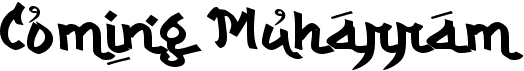 preview image of the c Coming Muharram font