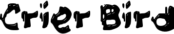 preview image of the c Crier Bird font