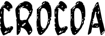 preview image of the c Crocoa font