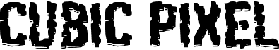 preview image of the c Cubic Pixel font