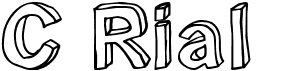 preview image of the C Rial font