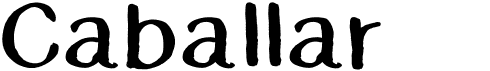 preview image of the Caballar font