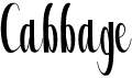 preview image of the Cabbage font