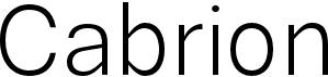 preview image of the Cabrion font