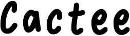 preview image of the Cactee font