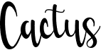 preview image of the Cactus font