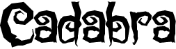 preview image of the Cadabra font