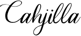 preview image of the Cahjilla font