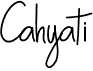 preview image of the Cahyati font