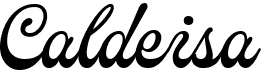 preview image of the Caldeisa font