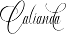 preview image of the Calianda font