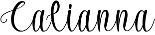 preview image of the Calianna font