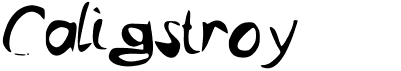 preview image of the Caligstroy font