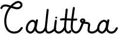 preview image of the Calittra font