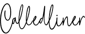 preview image of the Calledliner font