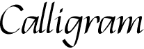 preview image of the Calligram font