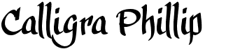 preview image of the Calligra Phillip font