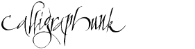 preview image of the Calligraphunk font