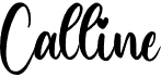 preview image of the Calline font