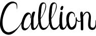 preview image of the Callion font