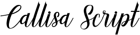 preview image of the Callisa Script font