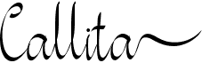 preview image of the Callita font