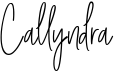 preview image of the Callyndra font