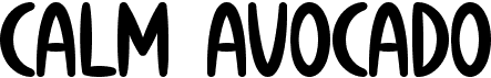 preview image of the Calm Avocado font
