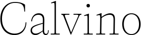preview image of the Calvino font
