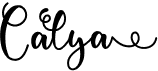 preview image of the Calya font