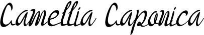 preview image of the Camellia Caponica font