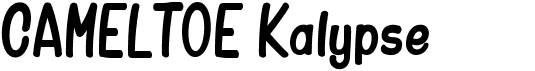 preview image of the Cameltoe Kalypse font