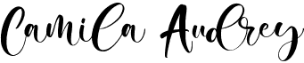 preview image of the Camila Audrey font