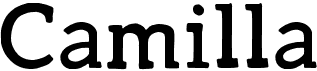 preview image of the Camilla font
