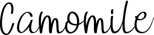 preview image of the Camomile font