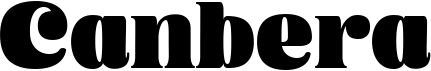 preview image of the Canbera font