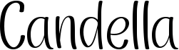 preview image of the Candella font