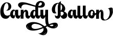 preview image of the Candy Ballon font