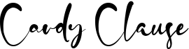 preview image of the Candy Clause font